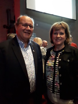 Maurice Dupont, President of Réseau FADOQ  and Micheline Lefrançois, APO for Federal Retirees.